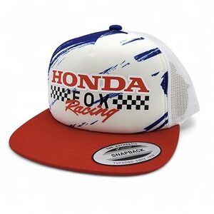 Honda Fox Racing Snapback Kids Hat‎ YOUTH Size Mesh Back Licensed Cap NEW w/ Tag